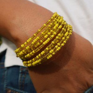HANDMADE Colorful Beaded Spiral Wrap Bracelet